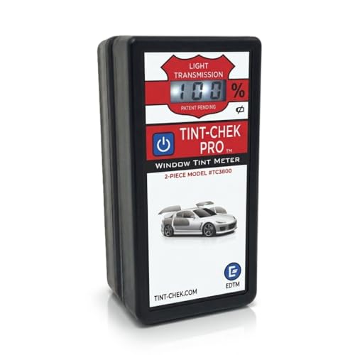EDTM TC3800 Tint-Chek PRO, Tint Meter, 2-Piece VLT Meter, NIST...
