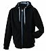 Produktbild James & Nicholson Damen Doubleface Jacket Jacke, Schwarz (black/carbon), 40 (Herstellergröße: XL)