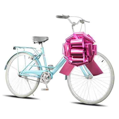 Image of 1Pcs 14 Inch Giant Large Pull Bow Big Bow,Great Gift Bows for appliances,Bikes,Table Decorations and Party Events (Pink)