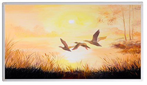 IH Engingeering BV Bildheizung ? Fern Infrarotheizung mit ? 5 Jahre Herstellergarantie ? Elektroheizung mit Überhitzungsschutz ? Heizt nach dem Prinzip der Sonne (130, Vögel Ölgemälde)