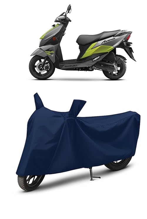 Image of Waterproof Scooty Cover for Suzuki Avenis 125 | All Weather Protection from Rain, Dust, UV Rays & Scratches with Mirror Pockets & Buckle Belt | Avenis 125 Scooty Cover