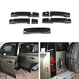 YIWANG Car Styling Exterior Door Handle Cover Trims ABS Accessories for Land Rover Defender 90 110 2020-2026(Carbon Fiber, for Defender 110)