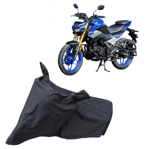 Image of Hnda CB 125 Hornet Waterproof Bike Body Cover | Snow + Sun & Dust Protection Easy to Clean + Belt with Lock
