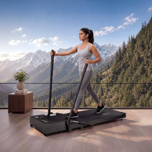 Image of Cult Walking Pad with Trek Motion for Home | 4 HP BLDC Motor | 2-Level Manual Incline | LED Display | 130 kg Weight Capacity | Foldable & Portable