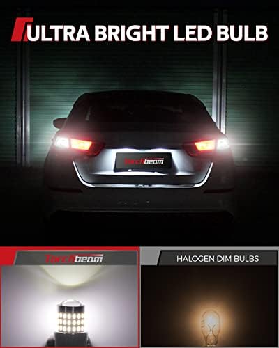 Image of Torchbeam 3157 LED Bulbs for Reverse Lights, Super Bright 3156 4157 3056 3057 4057 3457 Car LED Bulbs, 3000 Lumens 6000K Backup Signal Brake Parking DRL Tail Lights Bulbs Replacement, Pack of 2
