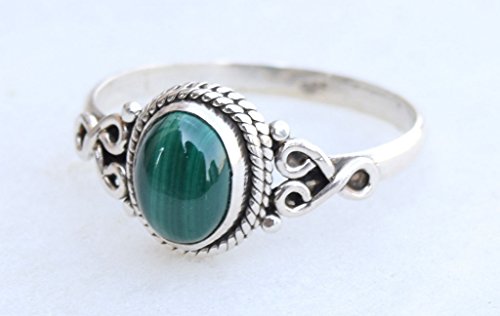 Malachite Stone Ring 925 Sterling Silver Statement Ring For Women Handmade Rings Gemstone Christmas Promise Ring Size US 11 Gift For Her4