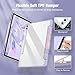 Fintie Hybrid Slim Case for Samsung Galaxy Tab S10 Plus 2024 / S9 FE Plus 5G 12.4 Inch 2023 with S Pen Holder, Shockproof Cover with Clear Transparent Back Shell, Auto Wake/Sleep, Lilac Marble