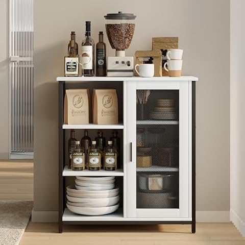 LVSOMT Mini Coffee Bar Cabinet Cover