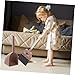 LOEFLIFA Boy Girl's Broom and Dustpan Set Cute Cartoon Cleaning Tools for Toddlers Dustpan and Broom for Boy Girl for Indoor and Outdoor Housekeeping Role Play Activities