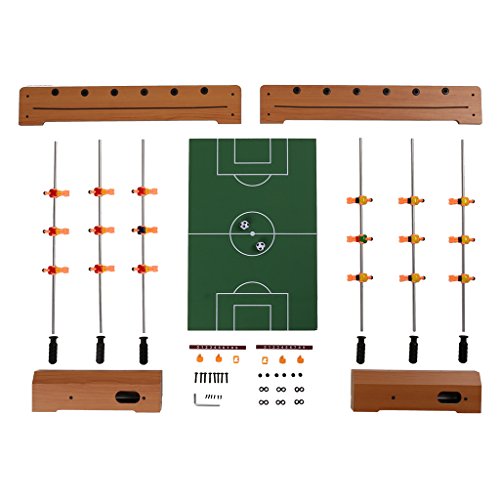 Virhuck Mini Tischplatte Tischkicker Tischbillard, Indoor & Outdoor Tisch Fußball Spiel Set für Kinder (19