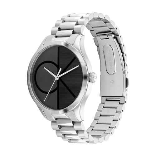 Image of Calvin Klein Women's CK Iconic - 35mm 2H Quartz Watch - Stainless Steel Mesh Bracelet - Water Resistance 30 Meters - Premium Fashion Timepiece for Everyday Style - Gift for Her