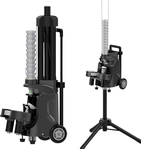 BGHJIKGFS Portable Mini Badminton Training Machine, Battery Badminton Feeder Thrower Dispenser, Smart APP Control, Shuttlecock Serve Machine for Teenagers