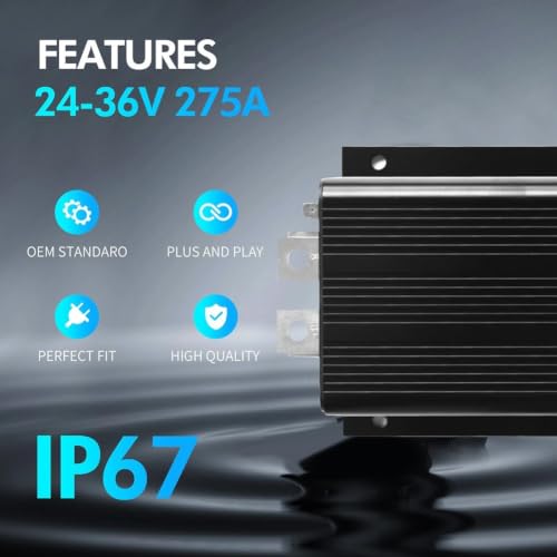 Controlador de velocidad de 24 V 275 A motor CC de carrito de golf 4