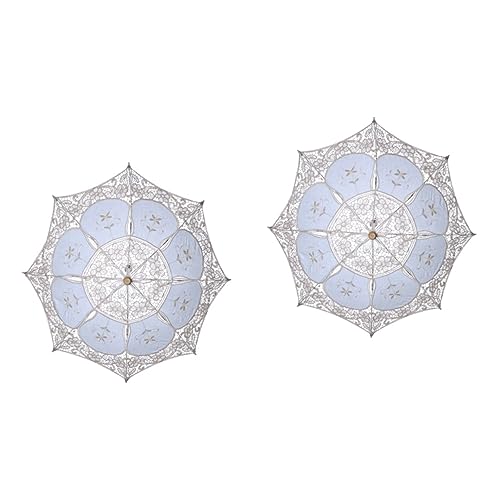 Parasol dentelle crème pour offrir aux mariées et demoiselles