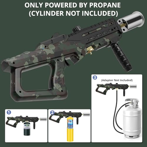 Image of Sondiko Powerful Cooking Propane Torch Gun, Adjustable Flame for Grilling | Culinary Torch Campfire Starter, Ergonomic Grip, Torch Burner for Searing Steak, BBQ & DIY, Propane Tank Not Included
