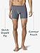 Tommy John Men's Trunk 4” Underwear, Second Skin Boxers with Supportive Contour Pouch, Soft Naturally Breathable Stretch Fabric Boxers for Men, Turbulence Grey - 3 Pack, Medium