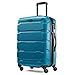 Samsonite Omni PC Hardside Expandable Luggage with Spinner Wheels, Caribbean Blue, Checked-Medium 24-Inch