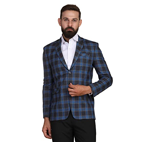Image of TAHVO Grey Notched Lapel Blazer with Hanky