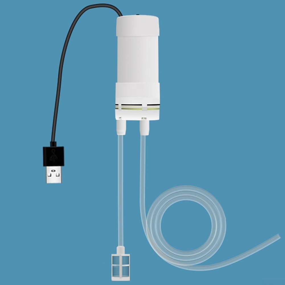 5V Self-Priming Water USB Powered Electric Mini for Portable Water Transfer, Small Vacuum with 6mm Tube, 4L/min Speed, 1/3/5 Meter Length(5 Meter)