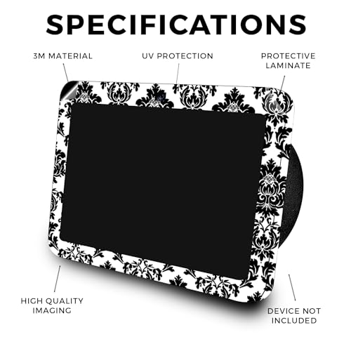 Image of Skin Compatible with Amazon Echo Show 8 (3rd Gen, 2023) - Vintage Damask - Premium 3M Vinyl Protective Wrap Decal Cover - Easy to Apply | Crafted in The USA by MightySkins