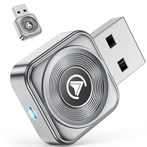 Fahren Adaptador inalámbrico CarPlay para iPhone Apple, Ultra Mini (60% de tamaño reducido), adaptador automático Android 2025 2 en 1, conexión automática 3X, Plug and Play, compatible con iOS 10+