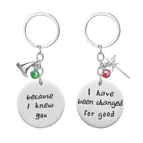 Best Friend Necklaces Set of 2, Friendship Necklace Because I Knew You I Have Been Changed for Good Gifts for Sister BFF