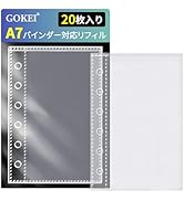 Amazon.co.jp: GOKEI A7サイズ リフィル 3層構造PPシート A7 ミニ7