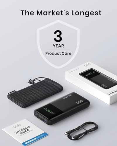 INIU Power Bank, 27000 mAh 140 W Power Bank Petite mais puissante entrée et sortie USB C pour téléphone et ordinateur portable, batterie externe pour MacBook Pro, Steam Deck iPhone 15, 14, 13, 12 Pro,