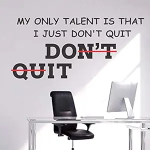 StickMe 'Don't Quit - Just Do It - Team Work - Office - Corporate - Business - Inspirational - Motivational - Quotes - Wall Sticker' -SM840 (Multi Colour, Vinyl - 105cm X 50 cm)