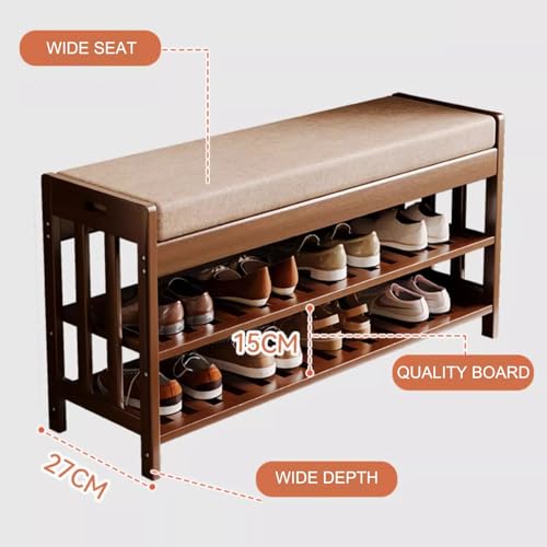 Banc à chaussures d'entrée pour organiser les petits espaces encombrés - 2