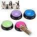 Sanpyl Dog Buttons, 4Pcs Dog Talking Button Set Voice Recorder for Dog Communication, Pet Recordable Buttons 30s Clear Voice Recording Funny Dogs Cats Pets, Easy Press