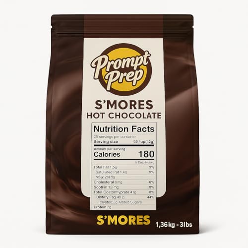 Prompt Prep S’mores Hot Chocolate Mix – 3 lb Bulk