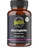 BIO MÖNCHSPFEFFER KAPSELN beinhalten 100% reinsten getrockneten Mönchspfeffer aus Bio-Anbau, lat. Vitex Agnus-Castus. Ohne Trennmittel, Füllstoffe oder Fließmittel. Nur Natur pur. Unsere Etiketten bekommen ein neues Design. Es kann sein, dass Sie bereits ein neues Verpackungsdesign erhalten. Der Inhalt bleibt derselbe!