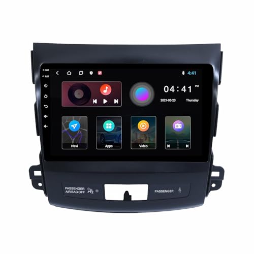 Image of Trony 9 inch Android 14 Car Stereo for Mitsubishi Outlander | 4GB+64GB | Apple CarPlay & Android Auto | Full HD Touch | WiFi | GPS | Bluetooth | DSP Sound | Reverse Camera | Frame | 1 Year Warranty