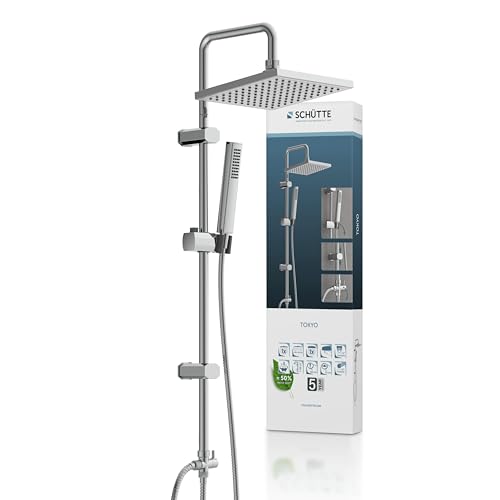 SCHÜTTE Tokyo Überkopfbrause-Set, Duschsystem ohne Armatur....