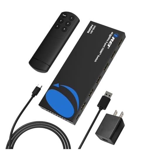 OREI 4K HDMI Switch 5 in 1 Out – HDMI Switch with Remote 4K@60hz with HDR, Dolby, DTS & 3D - 18Gbps Switcher - for PS5/4, Xbox, Roku, Fire TV