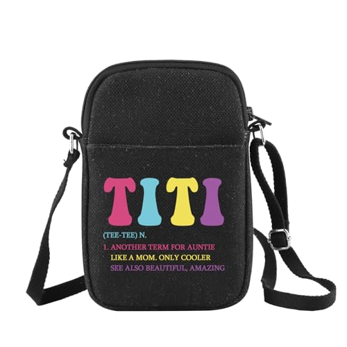 CHOORO Titi Definition Crossbody Bag Aunt Gift Gift For Aunt Aunt Birthday New Aunt Gift Promoted to Titi Gift