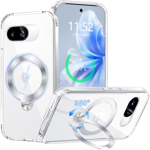 PETORA Google Pixel 9a �p �P�[�X �����O�t�� MagSafe�Ή��y360�x��]���}�O�l�b�g�X�^���h�E�c�����Ή��z�ČRMIL�K�i �ϏՌ� �����Y�ی� ���΂ݖh�~ ����~�� �}�O�Z�[�t���C�����X�[�d�Ή� �g�уJ�o�[ ������� �X�}�z�P�[