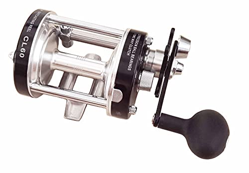 Apple&Orange Cl60 Baitcasting Reel Right Handed Fishing Reel With Crank Handle,Muskie Catfish Offshore Conventional Reel (Black) #TOP1