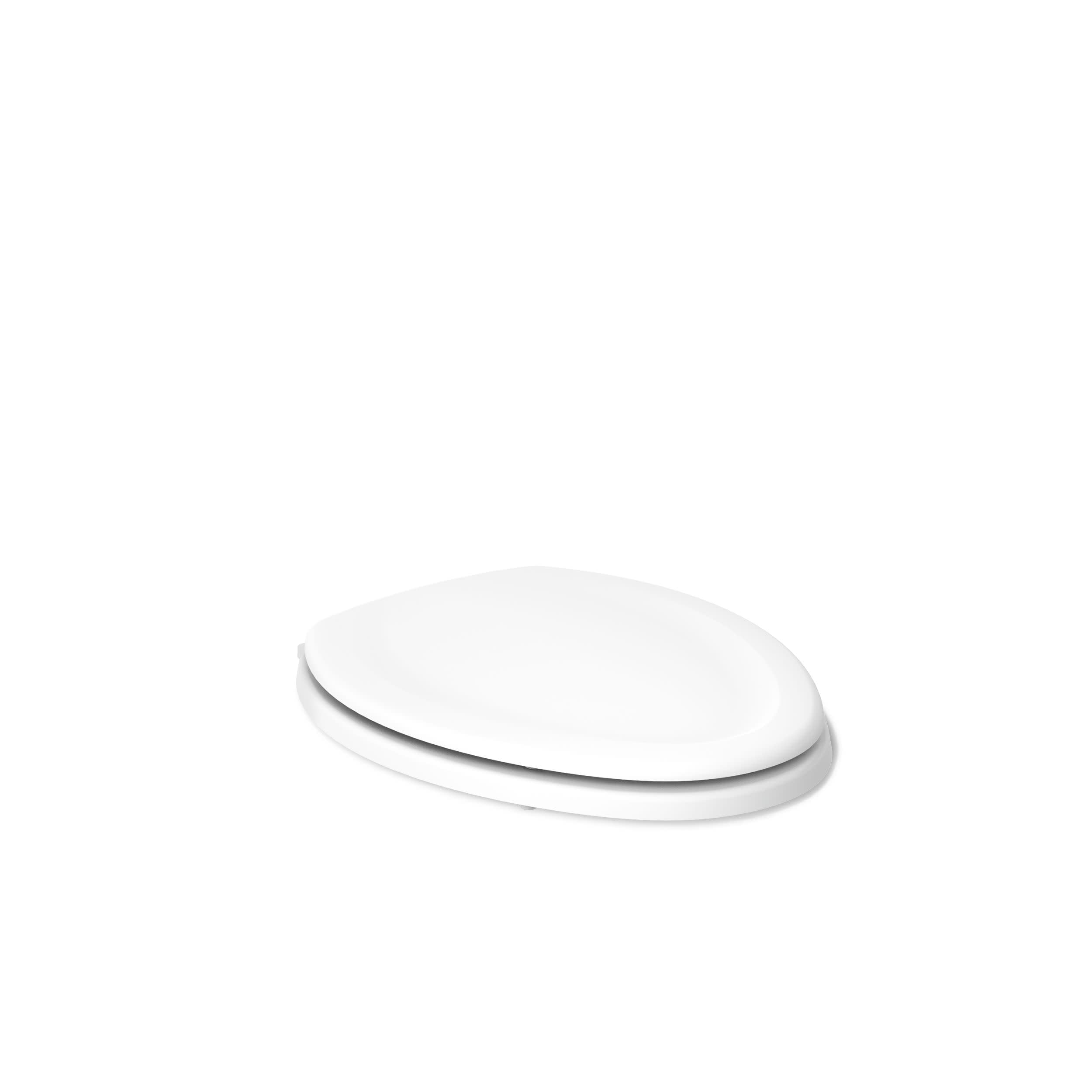 Kohler 4647-HW1 Stonewood Lunette de toilette allongée aiguisée Blanc