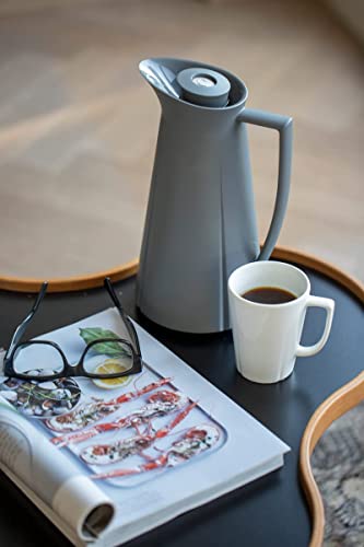 Rosendahl Grand Cru Thermos Flask With Innovative Push Button Technology Made Of Plastic And Steel In Olive Green For Keeping Drinks Warm And Cold, 1 Litre Capacity #TOP5