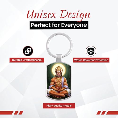 Image of Stylish Metal Keychains with Permanent Glossy Print - Inspirational Quotes & Spiritual Designs - Perfect Key chains for loved ones, Personal Use, Gifts & Return Gifts