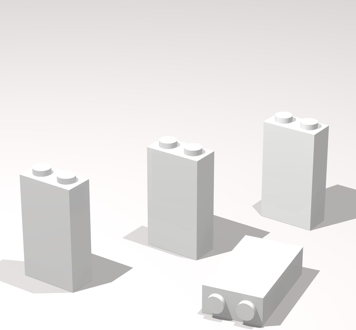 Classic Building Brick Bulk, 1x2x3 100 Piece, Compatible with Lego Parts and Pieces: (Color:White)