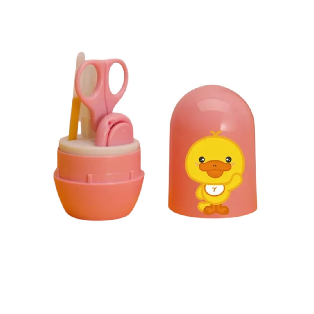 Kalra Magic Baby Grooming Kit | Safe Nail Care Set with Duck Design Case, Scissors & Clipper (Pink)-image-32