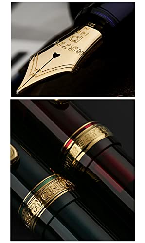 platinum fountain pen 3776 century soft fine point chartres blue pnb-15000-51-sf with kanji love sticker