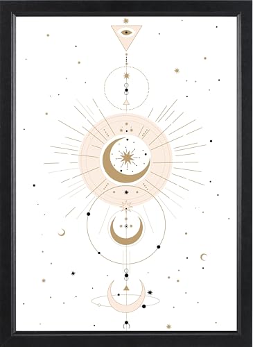 Cadre céleste magique lune et étoiles idée cadeau déco ésotérique originale