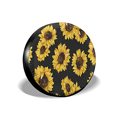 Zonnebloem reserveband Cover Wielbeschermers Waterbestendig Universele reservewiel Band Cover Fit voor Jeep/Trailer/Rv…