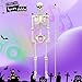 CAMIRUS 5.4FT Full Size Halloween Skeleton, Life Size Posable Skeleton with Glowing Eyes Scary Sound, Plastic Skeleton with Movable Joints for Halloween Decoration