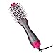 Produktbild One Step Haartrockner Bürste, 5 in 1 Warmluftbürste und Heißluftbürste Salon Anti Verbrühen Negativer Lonic Föhnbürste Stylingbürsten Heißluftkamm Haarglätter Bürste für Alle Haartypen