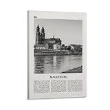 LZTEN Magdeburg Druck Schwarz-Weiß Magdeburg Wandkunst 